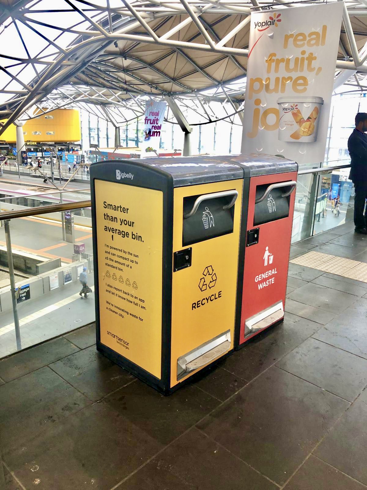 Bigbelly Smart Waste & Recycling HC5 Double - Southern Station Australia - Foot Pedal 3 (Edited)