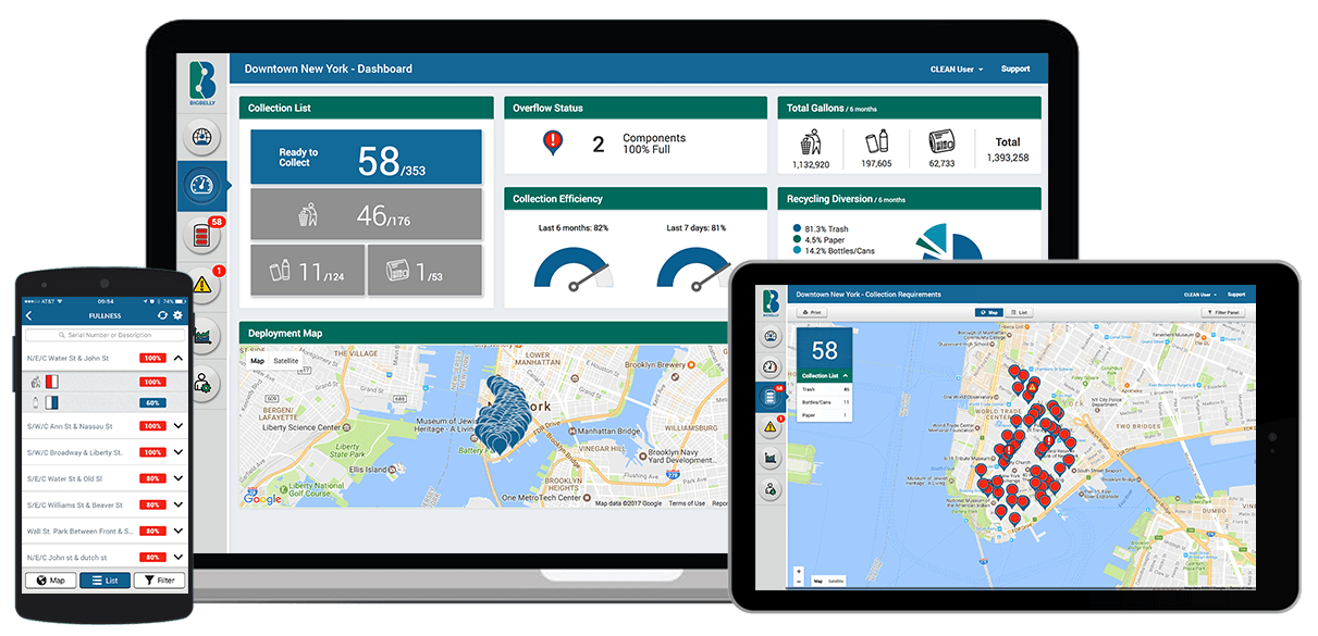 Bigbelly Smart Waste & Recycling CLEAN Software