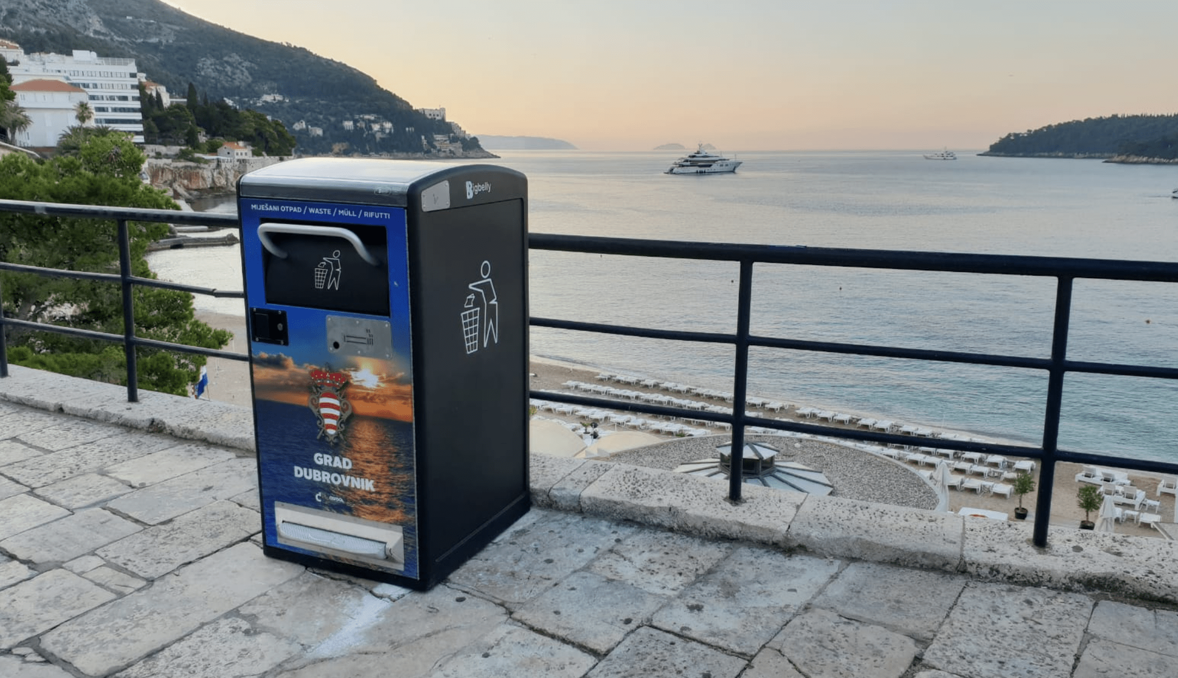 Bigbelly in Dubrovnik, Croatia