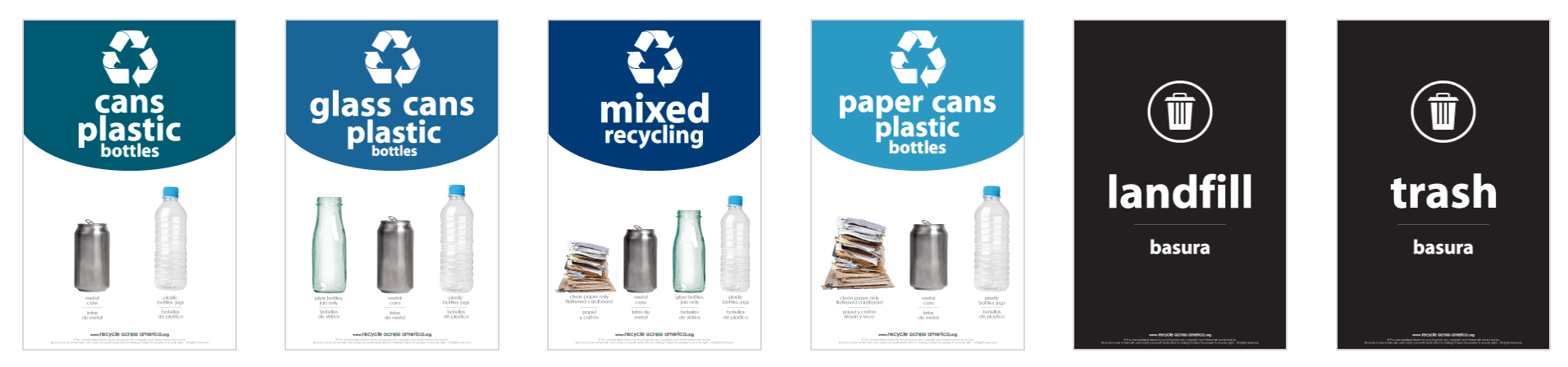 Standardized Recycling Labels for Bigbelly Bins